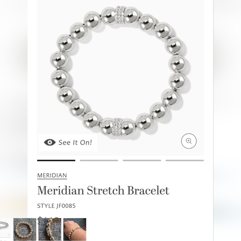 Brighton Meridian Silver Stretch Bracelet